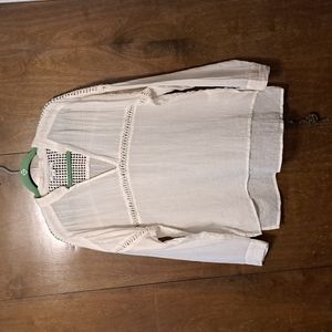 O'Neil loose, flowy gauzy boho top